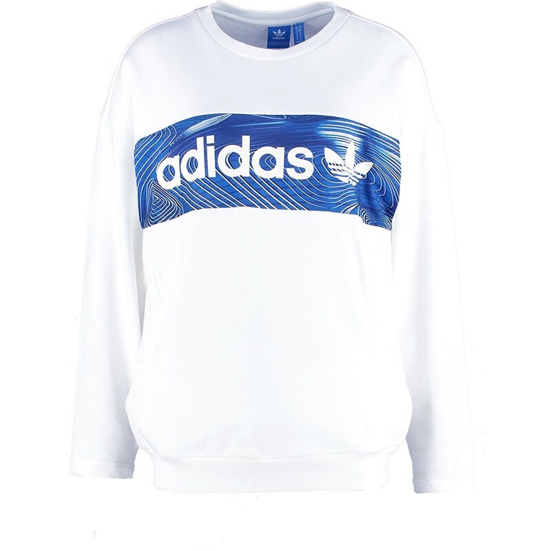 adidas Originals BLUE GEOLOGY Sweatshirt white