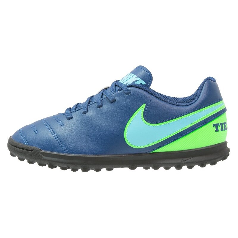 Nike Performance TIEMPO RIO III TF Chaussures de foot multicrampons coastal blue/polarized blue/rage green