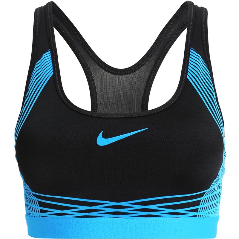 Nike Performance PRO HYPER Soutiengorge de sport black/photo blue