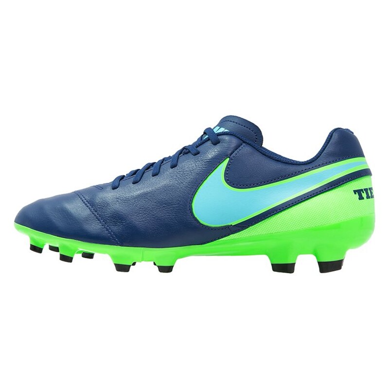 Nike Performance TIEMPO GENIO II FG Chaussures de foot à crampons coastal blue/polarized blue/rage green