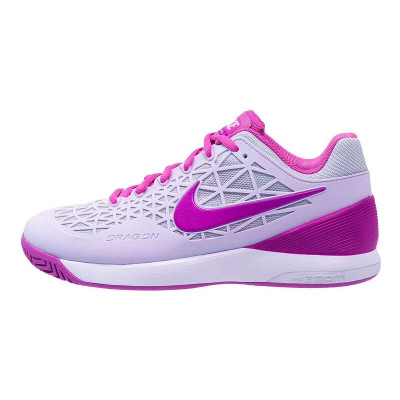 Nike Performance ZOOM CAGE 2 Chaussures de tennis sur terre battue bleached lilac/hyper violet/light silver