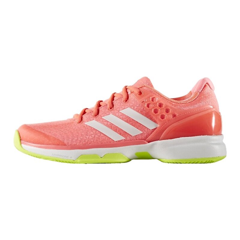 adidas Performance ADIZERO UBERSONIC 2.0 Chaussures de tennis sur terre battue flash red/white/solar yellow