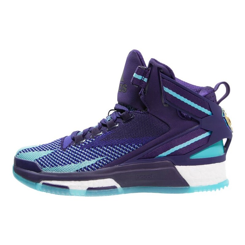 adidas Performance D ROSE 6 BOOST PRIMEKNIT Chaussures de basket dark purple/blast purple/blue glow