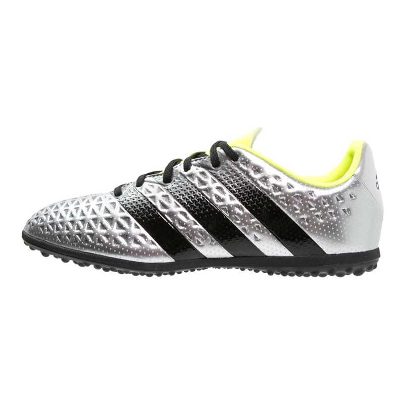 adidas Performance ACE 16.3 TF Chaussures de foot multicrampons silver metallic/core black/solar yellow
