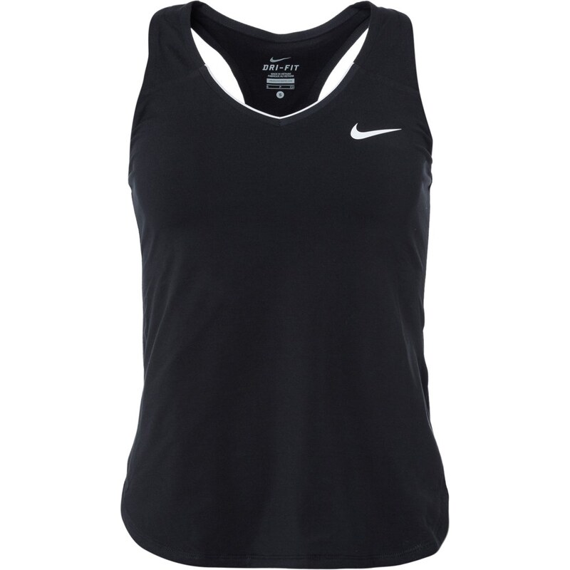 Nike Performance TEAM PURE Tshirt de sport noir/blanc
