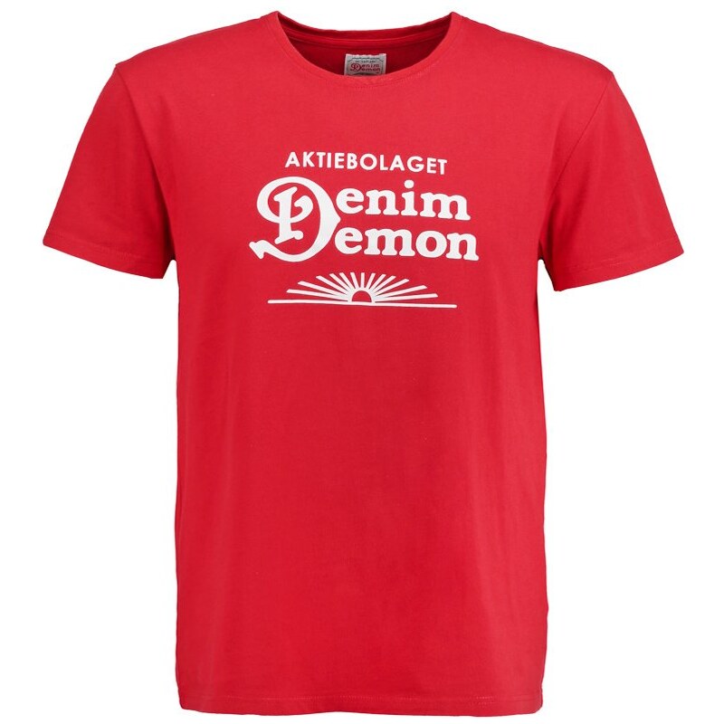 Denim Demon Tshirt imprimé red