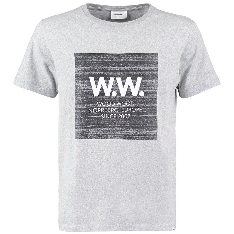 Wood Wood Tshirt imprimé grey melange
