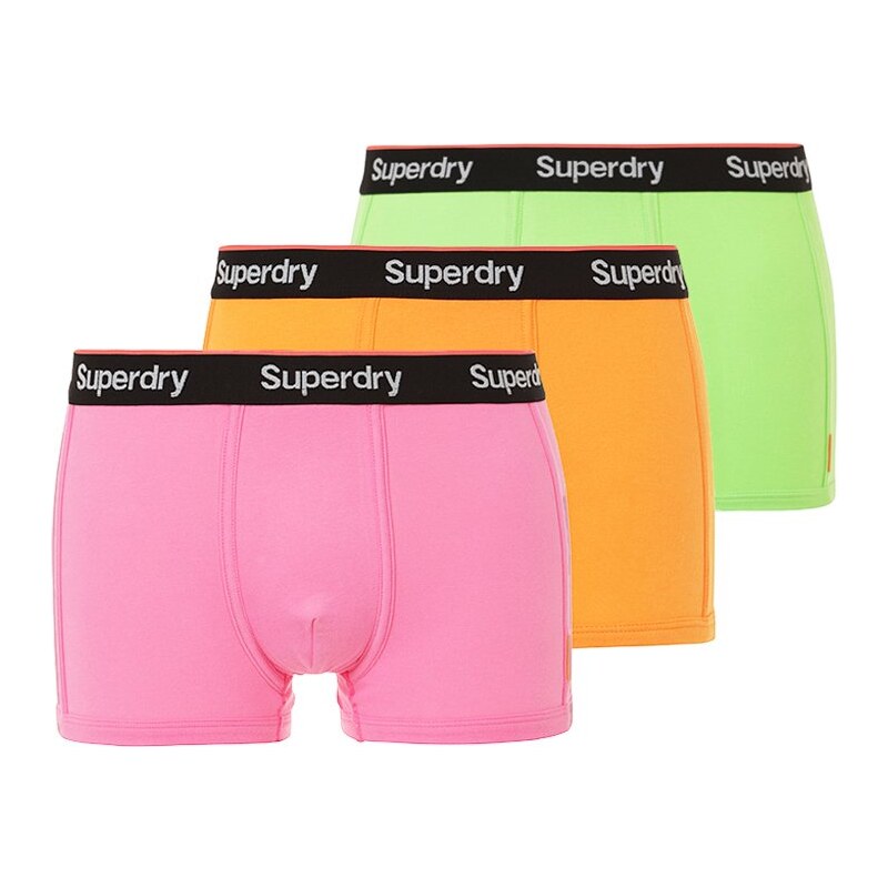 Superdry 3 PACK Shorty fluro pink/fluro green/orange