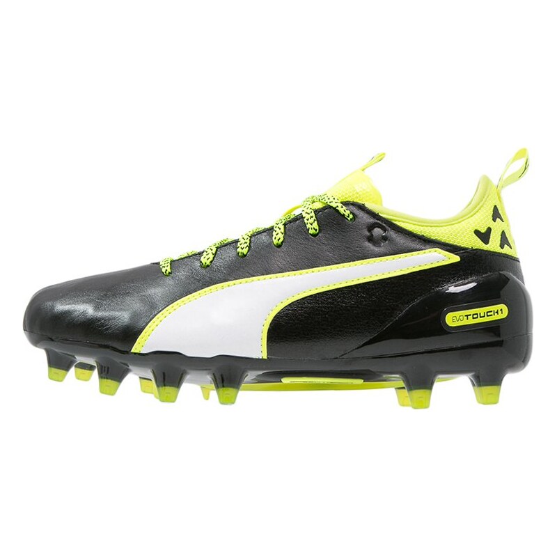 Puma EVOTOUCH 1 FG Chaussures de foot à crampons black/white/safety yellow