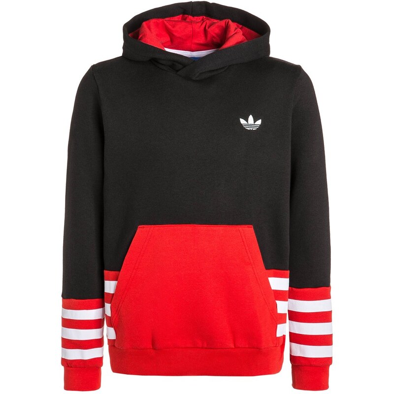 adidas Originals Sweatshirt black/scarlet/white