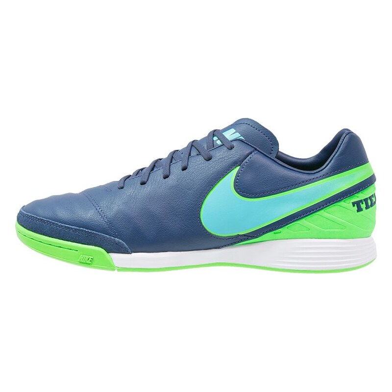 Nike Performance TIEMPOX MYSTIC V IC Chaussures de foot en salle coastal blue/polarized blue/rage green