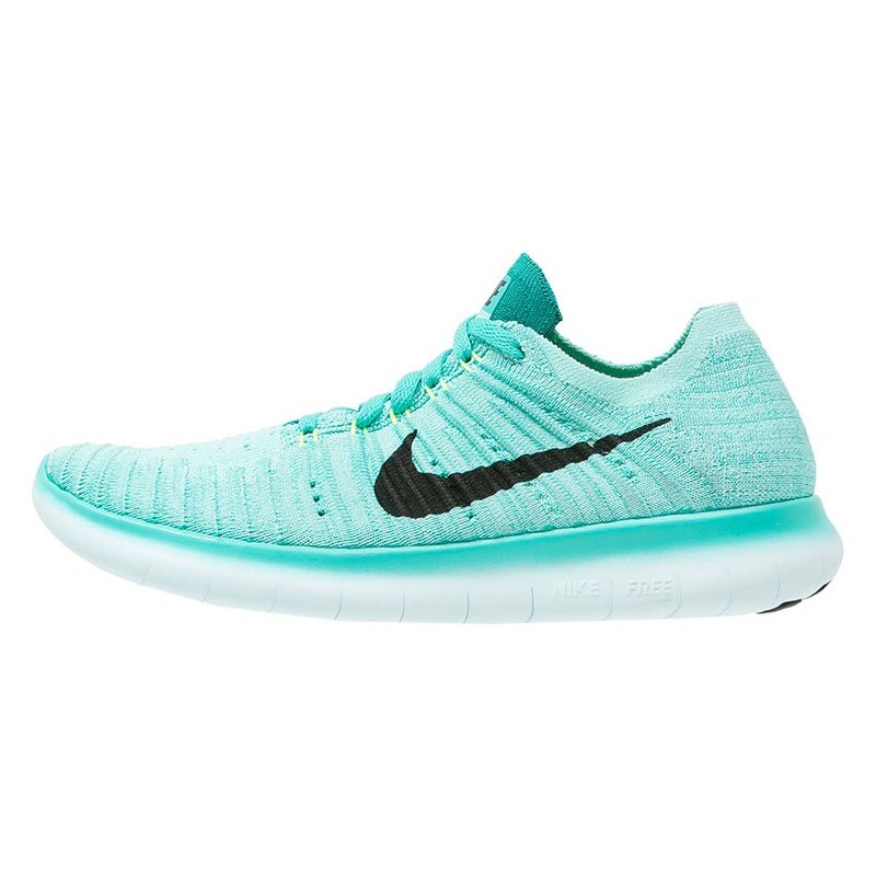 Nike Performance FREE RUN FLYKNIT Chaussures de course neutres hyper turquoise/black/volt/rio teal/teal tint