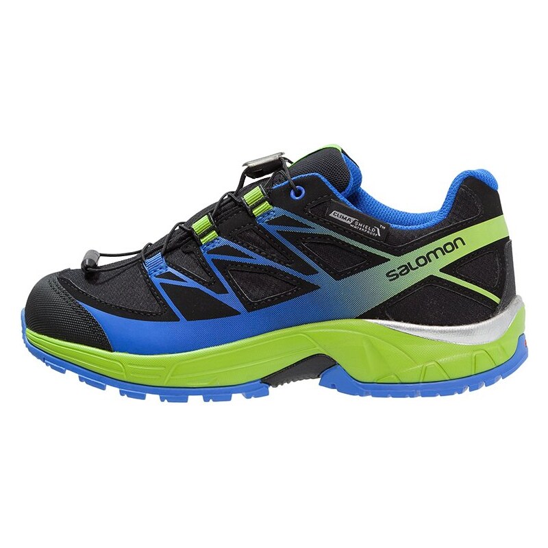Salomon WINGS CSWP Chaussures de running black/granny green/bright blue