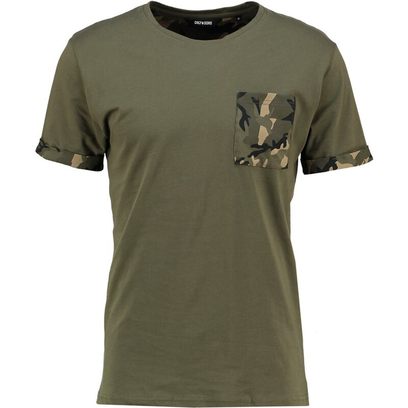Only & Sons ONSCAMOSAGNA Tshirt imprimé olive night