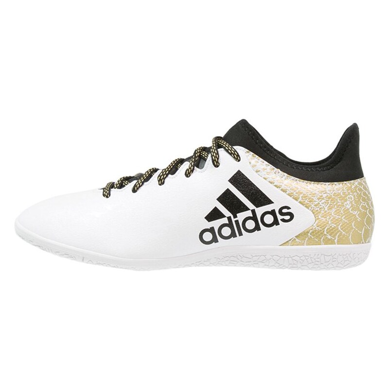 adidas Performance X 16.3 IN Chaussures de foot en salle white/core black/gold metallic