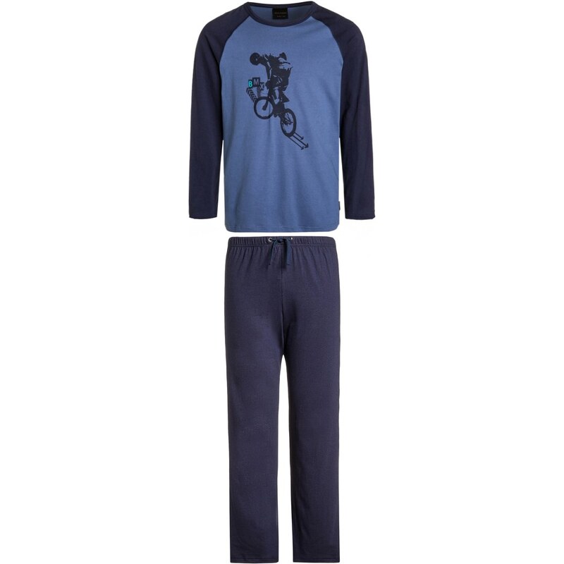 Schiesser Pyjama jeansblau