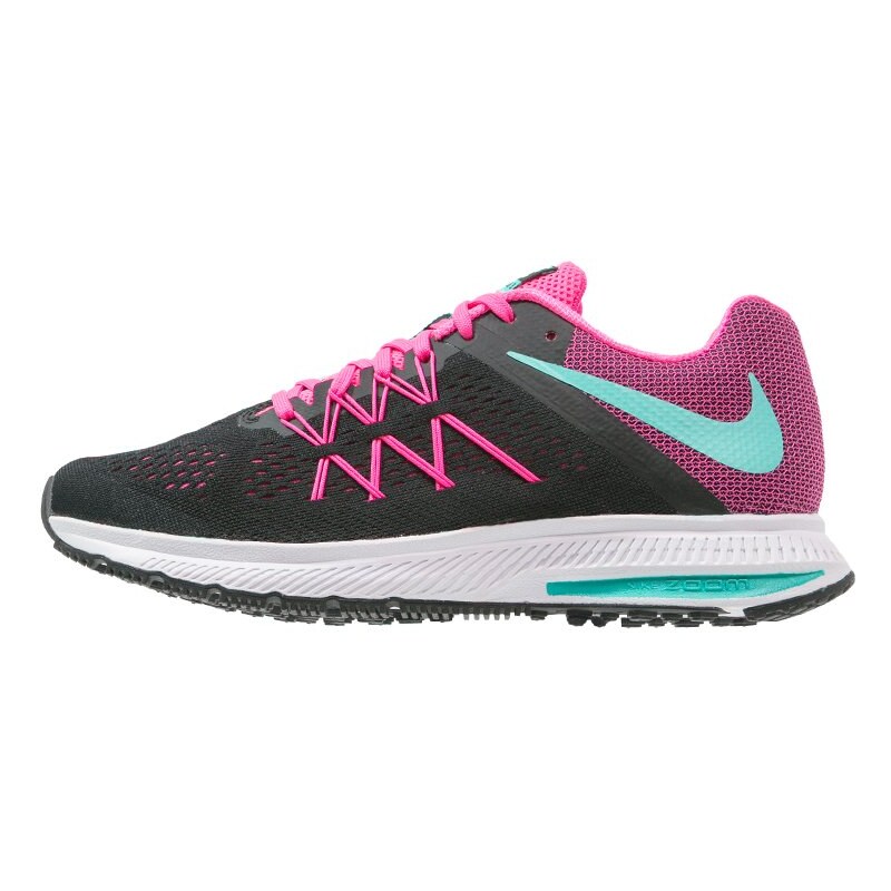 Nike Performance ZOOM WINFLO 3 Chaussures de running neutres black/clear pink