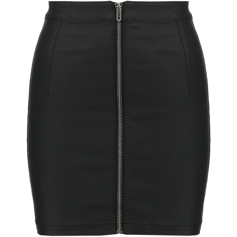 Missguided Jupe crayon coated black