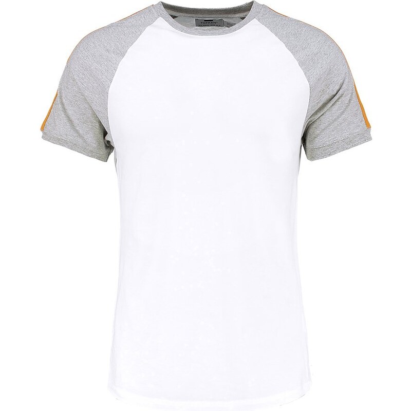 Topman LOMA SLIM FIT Tshirt imprimé white