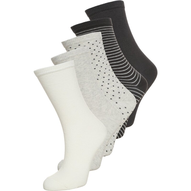 Anna Field 5 PACK Chaussettes white/black/grey