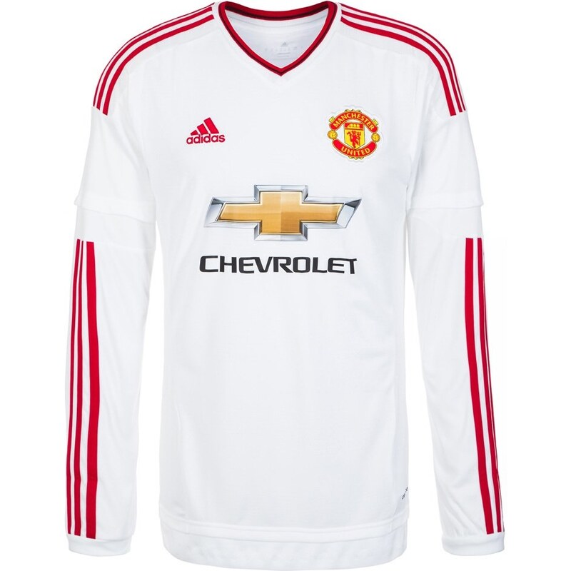 adidas Performance MANCHESTER UNITED AWAY 2015/2016 Tshirt à manches longues white/real red
