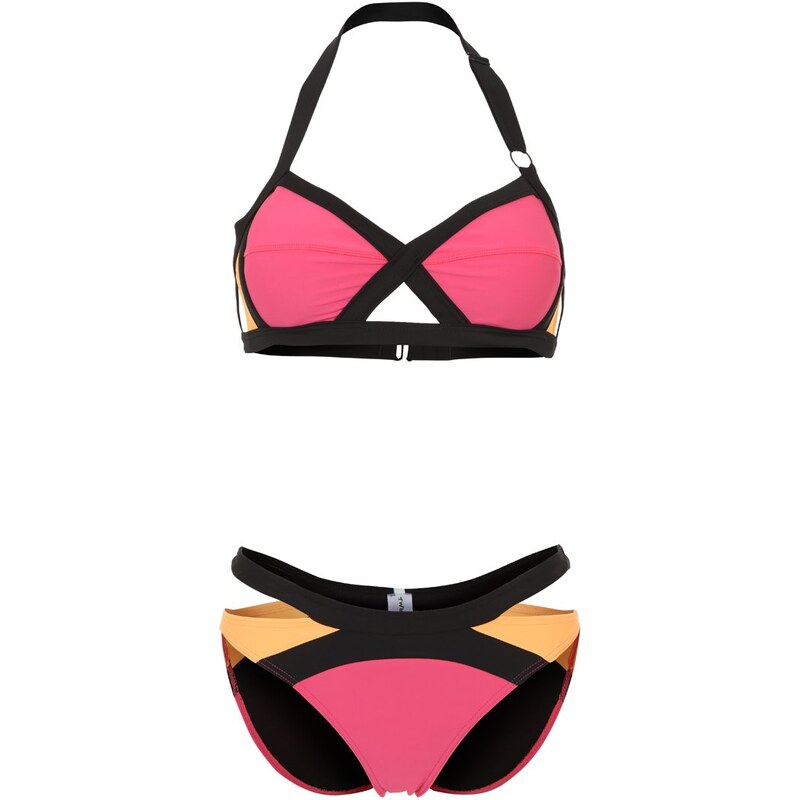 Twintip Performance Bikini pink/black/red