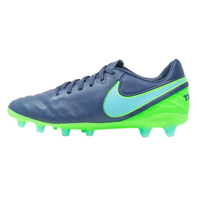 Nike Performance TIEMPO LEGACY II AGPRO Chaussures de foot à crampons coastal blue/polarized blue/rage green