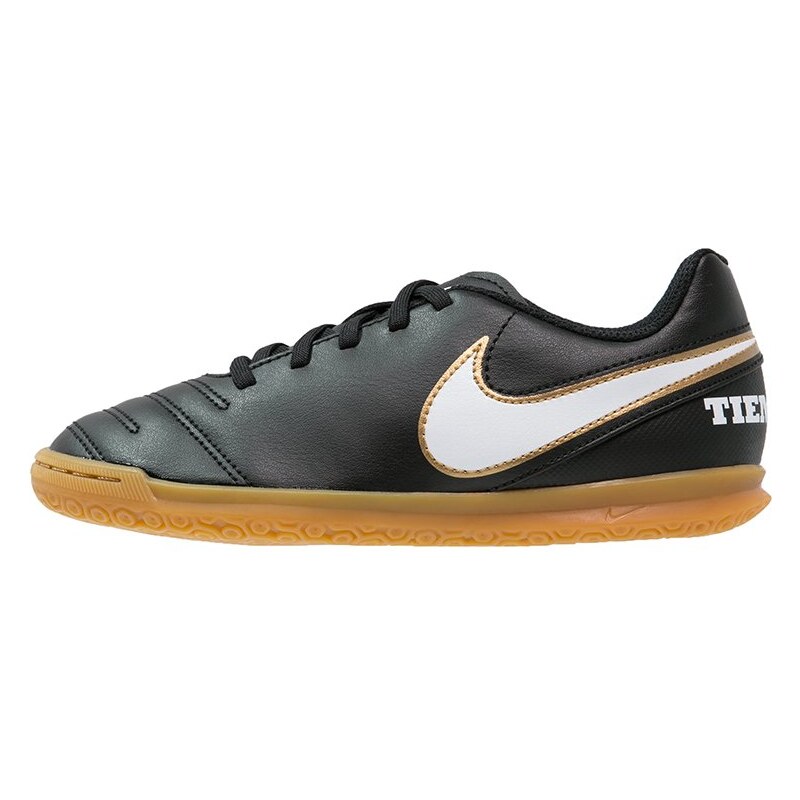 Nike Performance TIEMPOX RIO III IC Chaussures de foot en salle black/white/metallic gold