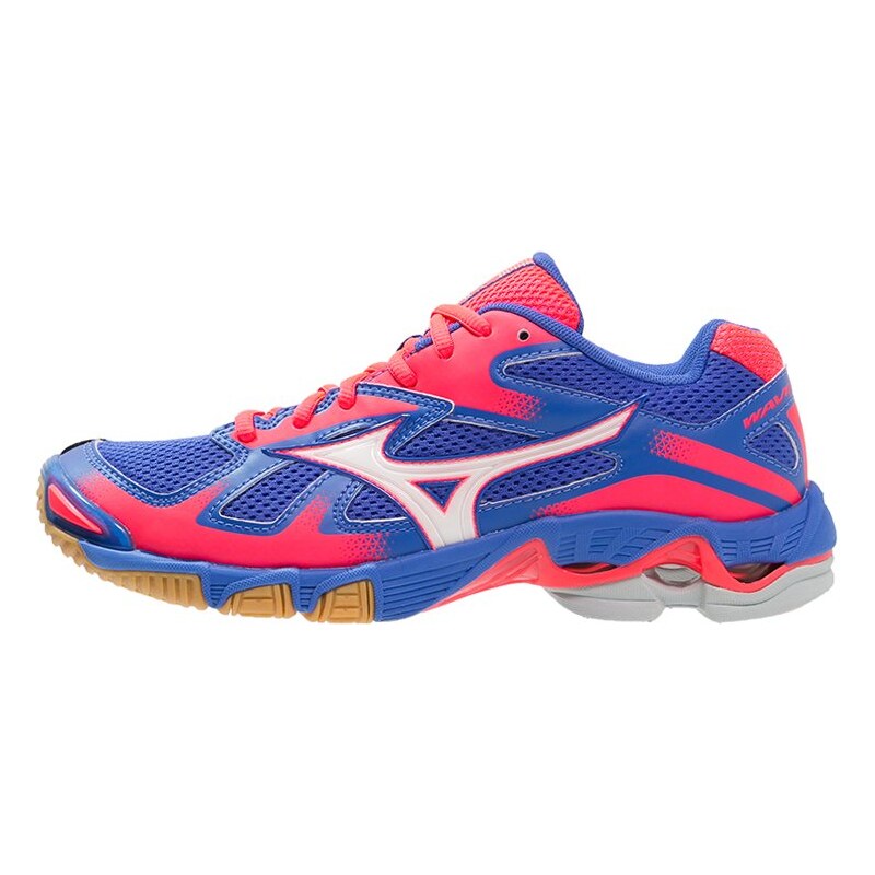 Mizuno WAVE BOLT 5 Chaussures de volley dazzling blue/white/diva pink