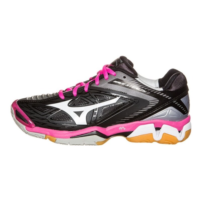Mizuno WAVE 3 Chaussures de handball grey/black/pink