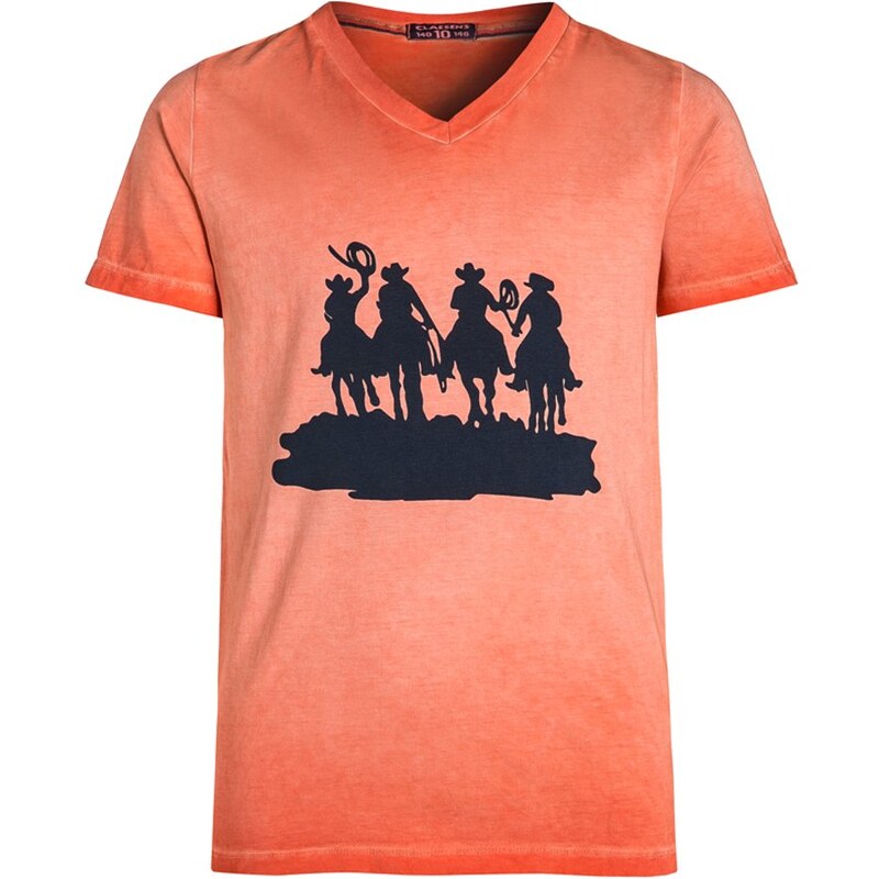 Claesen‘s Tshirt imprimé orange