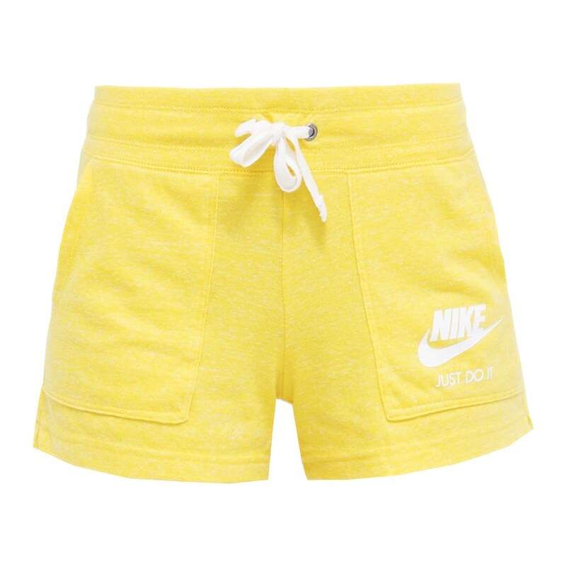 Nike Sportswear GYM VINTAGE Pantalon de survêtement jaune/blanc