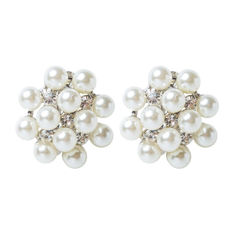 sweet deluxe Boucles d'oreilles silber/crystal/pearl