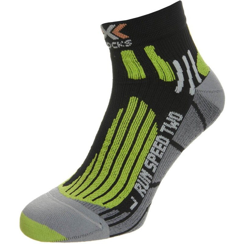 X Socks RUN SPEED TWO Chaussettes de sport schwarz/grau/gelb