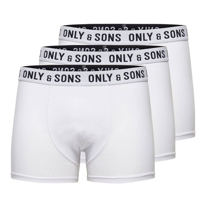 Only & Sons 3 PACK Caleçon white