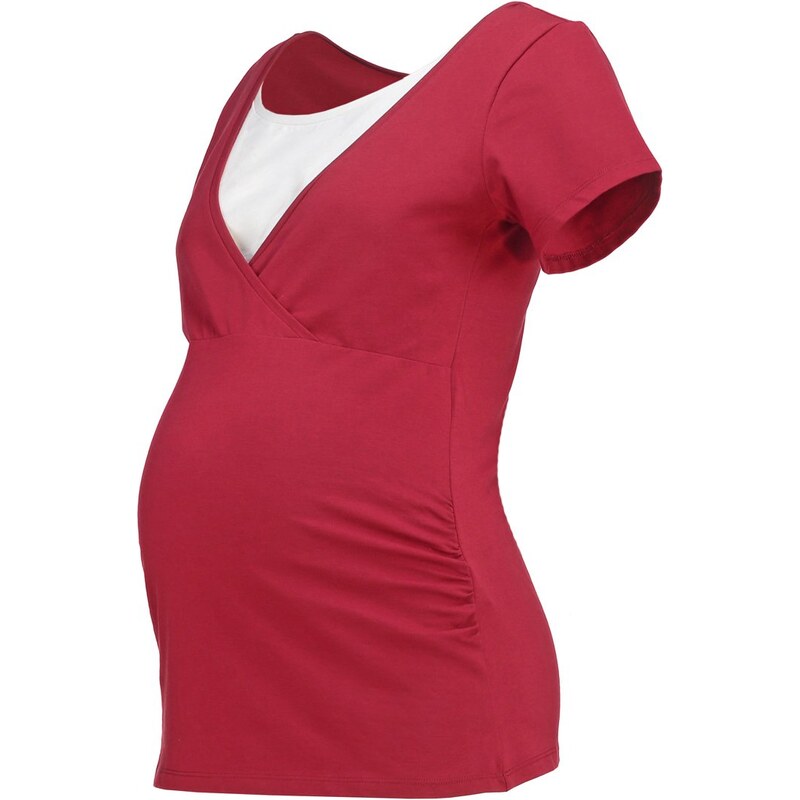 Zalando Essentials Maternity Tshirt basique dark red/white