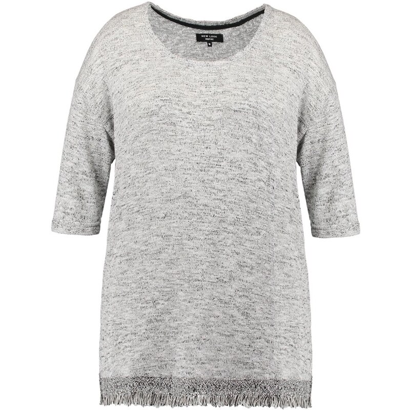 New Look Curves FRINGE Pullover grey