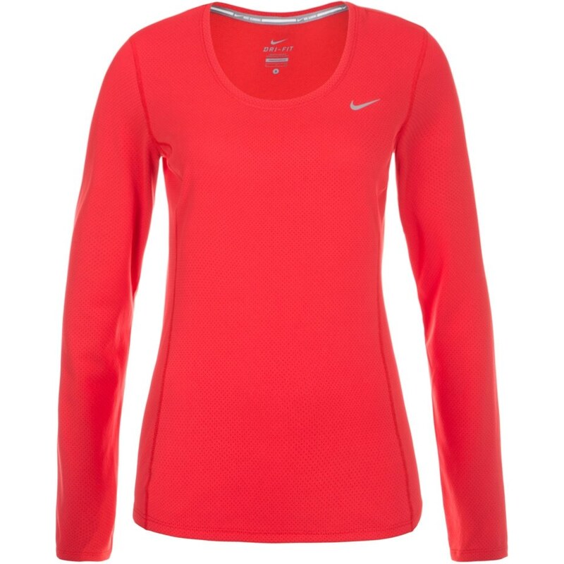 Nike Performance CONTOUR Tshirt de sport lite crimson/reflective silver