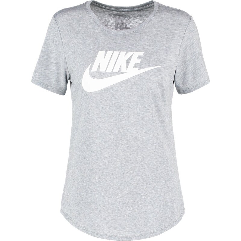 Nike Sportswear FUTURA Tshirt imprimé dark grey heather/white