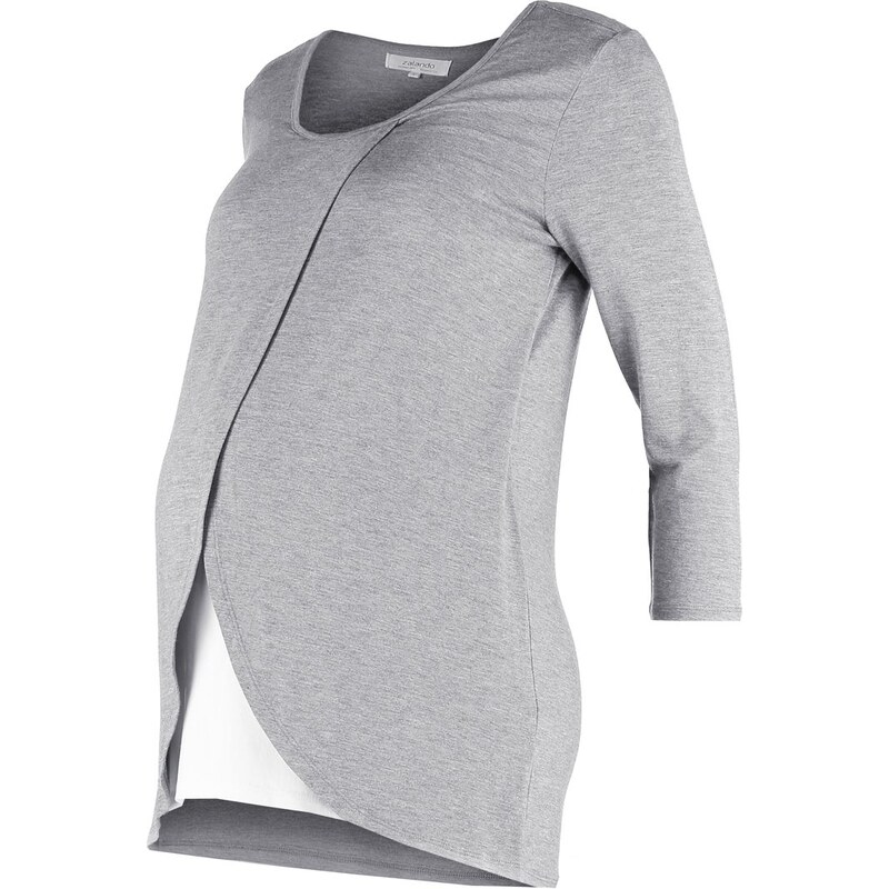 Zalando Essentials Maternity Tshirt à manches longues mid grey melange