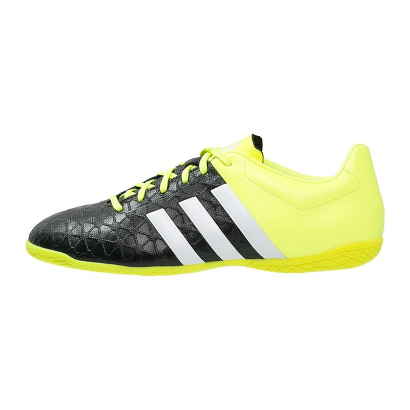 adidas Performance ACE 15.4 IN Chaussures de foot en salle core black/white/solar yellow