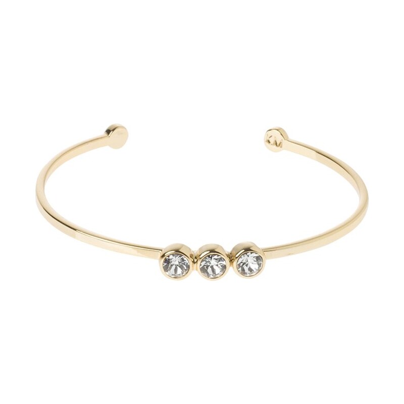 Karen Millen Bracelet light goldcoloured/crystal