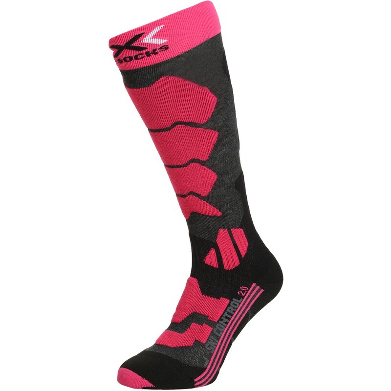 X Socks CONTROL 2.0 Chaussettes de sport anthracite/fuchsia