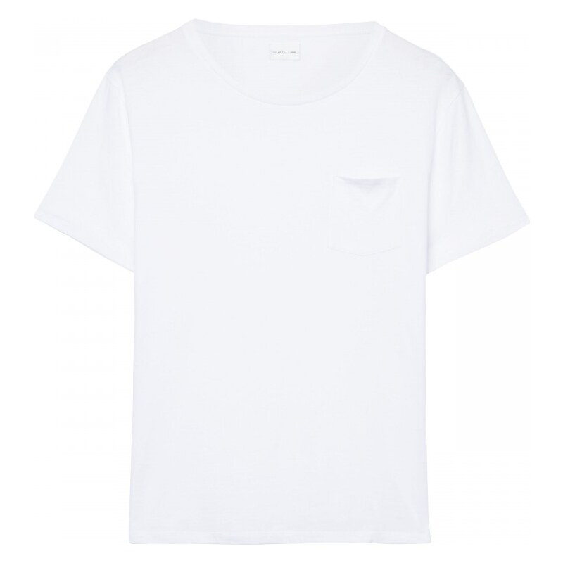 GANT Rugger T-shirt à Manches Courtes Avec Poche - White