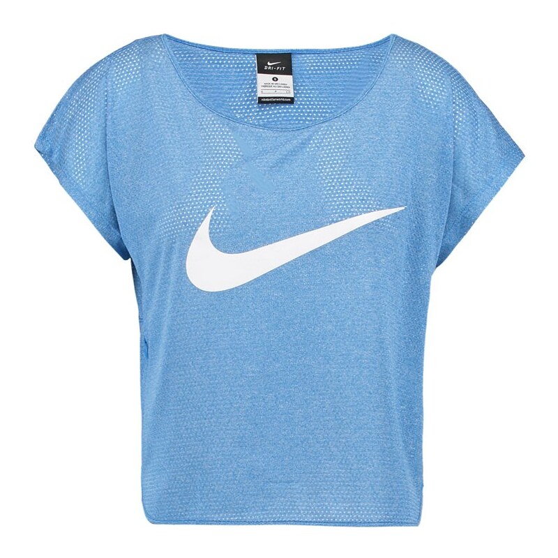 Nike Performance CITY COOL Tshirt de sport light photo blue/white