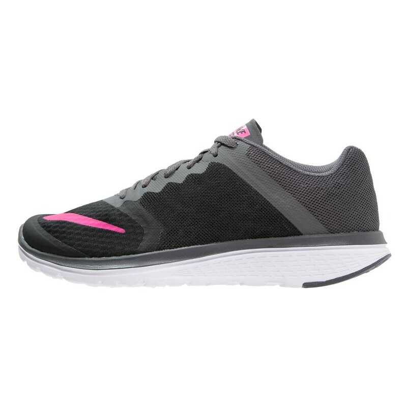 Nike Performance FS LITE RUN 3 Chaussures de running compétition black/pink blast/dark grey/white