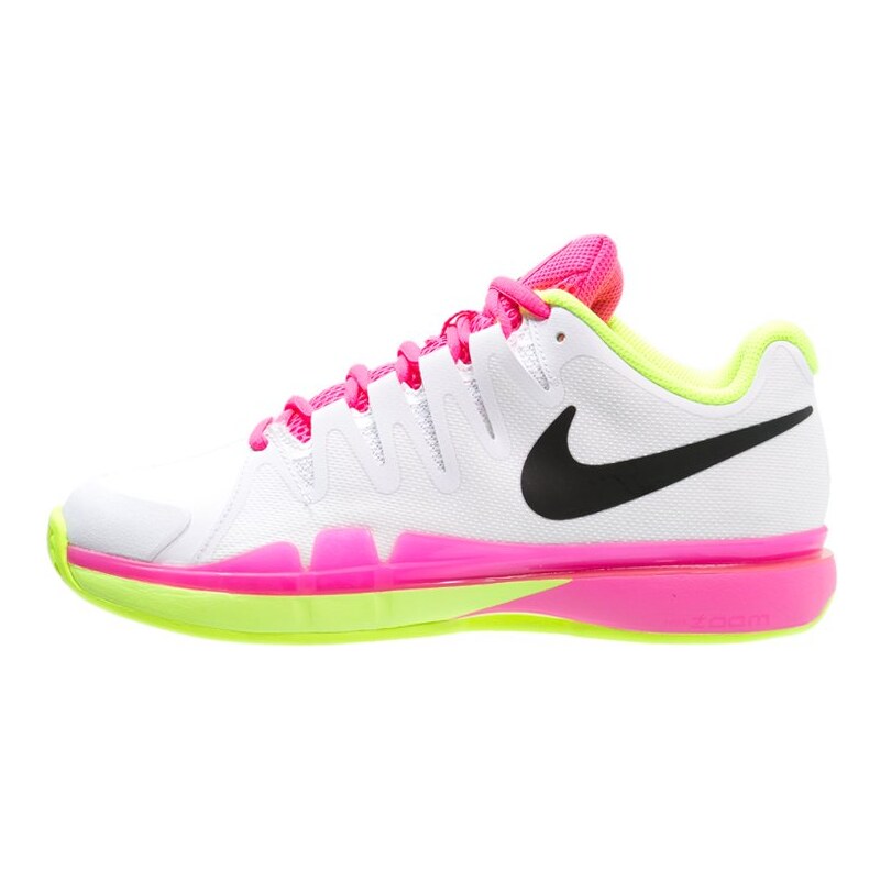 Nike Performance ZOOM VAPOR 9.5 TOUR CLAY Chaussures de tennis sur terre battue white/black/volt/pink blast