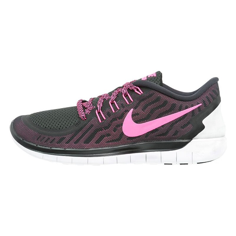 Nike Performance FREE 5.0 Chaussures de course neutres black/pink pow/pink fluo/pink glow