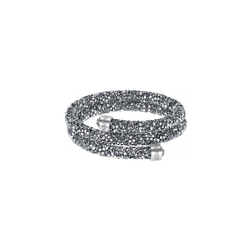 Swarovski Bracelet Double jonc Crystaldust Gris-M Femme 5237762