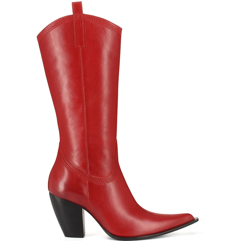 Bottes cuir rouge san marina online